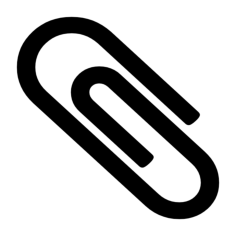 Gui Paperclip Stencil Svg Vector, Free Vectors File